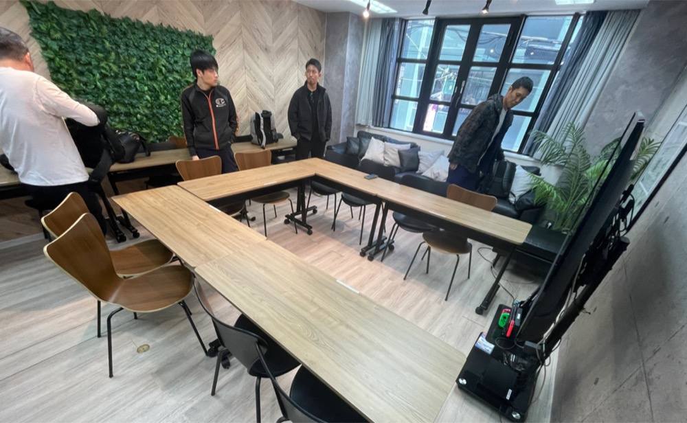 会場の設営